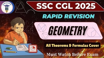 Geometry Rapid Revision | All Theorems and Formulas Cover | For SSC Exams 2025 | Exam Boosters #ssc