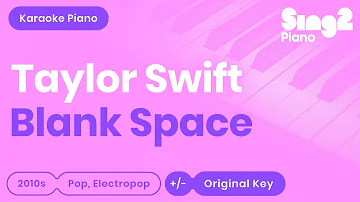 Taylor Swift - Blank Space (Piano Karaoke)