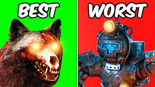 RANKING EVERY BOSS (cod zombies)