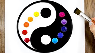 Easy Yin Yang Acrylic Painting Techniques You Must Try! screenshot 5