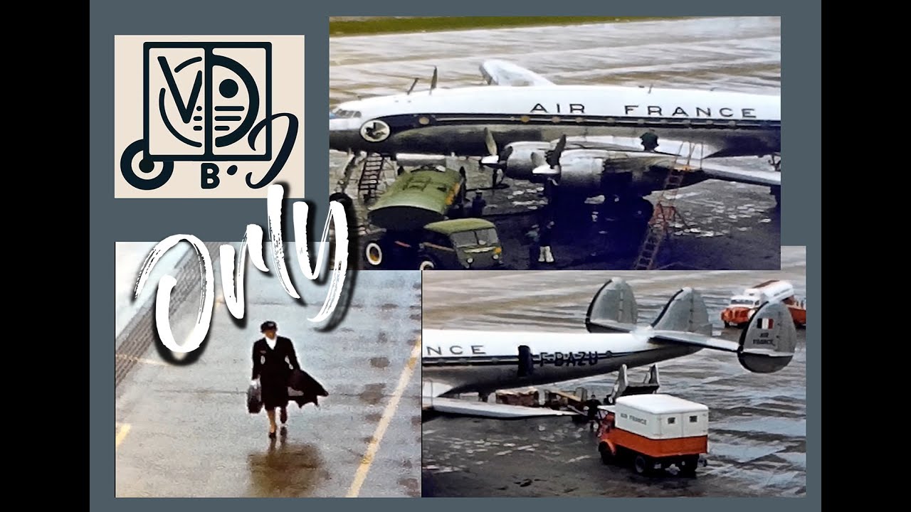 Aéroport d'Orly en 1956 , filmé en 8mm