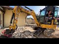 Stärkster seiner Klasse!!! Erd- und Abbrucharbeiten mit dem CAT 301.8 NextGen Minibagger