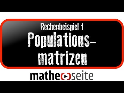 Populationsmatrizen, Beispiel 1 | M.07.01