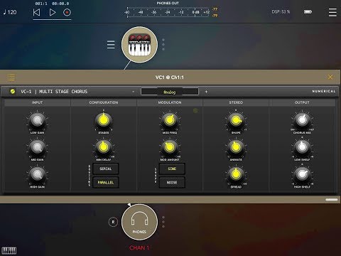 VC 1 Multi Stage Chorus AUv3 - Demo for the iPad