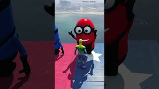 GTA 5 Crazy Water Ragdolls Spiderman Fail Jumps Ep 2 #shorts