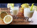 GRANIZADO DE LIMON Y NATA un sorbete de limon SIN HUEVO