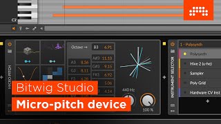 Micro-pitch device [Bitwig Studio Key Feature]