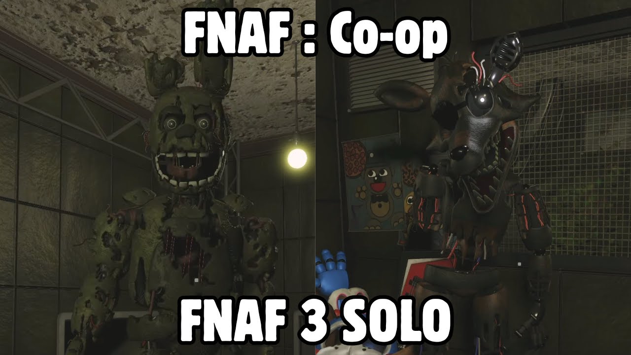 Roblox FNAF: Co-op - FNAF 3 Full Solo Walkthrough