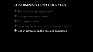 Fundraising from Churches