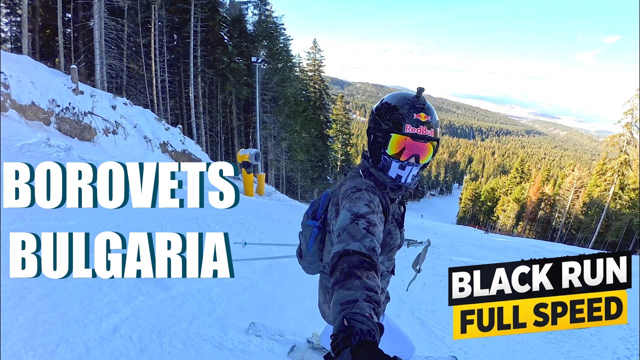 Skiing in Borovets on a BLACK Run ⛷️ | GoPro Ski Speed POV 2026