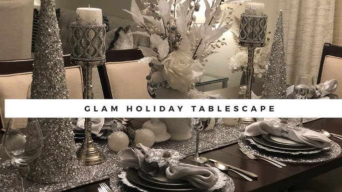Silver And Gold Christmas Tablescape