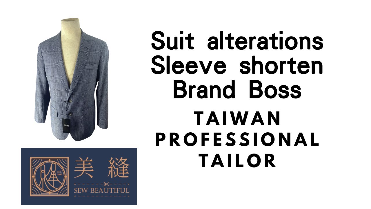 [Sew Beautiful] Suit alteations, sleeve shorten ,Taiwan Professional