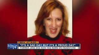 Former "Jane Doe," Peggy Lynn Johnson Schroeder, gets proper headstone