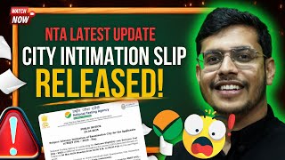 NEET 2025 Advance City Intimation Slip Released | NEET 2025 Latest News | NTA Latest Update