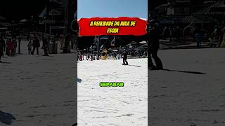 A realidade da aula de esqui #Bariloche #BarilocheArgentina #CerroCatedral #PassaporteaDois #Viagens