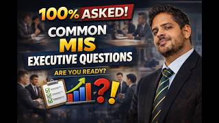 100% Asked Common MIS Executive Interview Questions & Answers For Freshers | MIS Executive Cracker