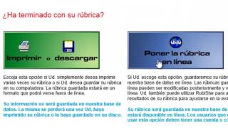 Elaborar Rúbricas de Evaluación con Rubistar