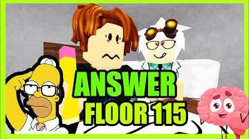Roblox IQ TEST Answer for  Floor 115 (by Cranky Games)