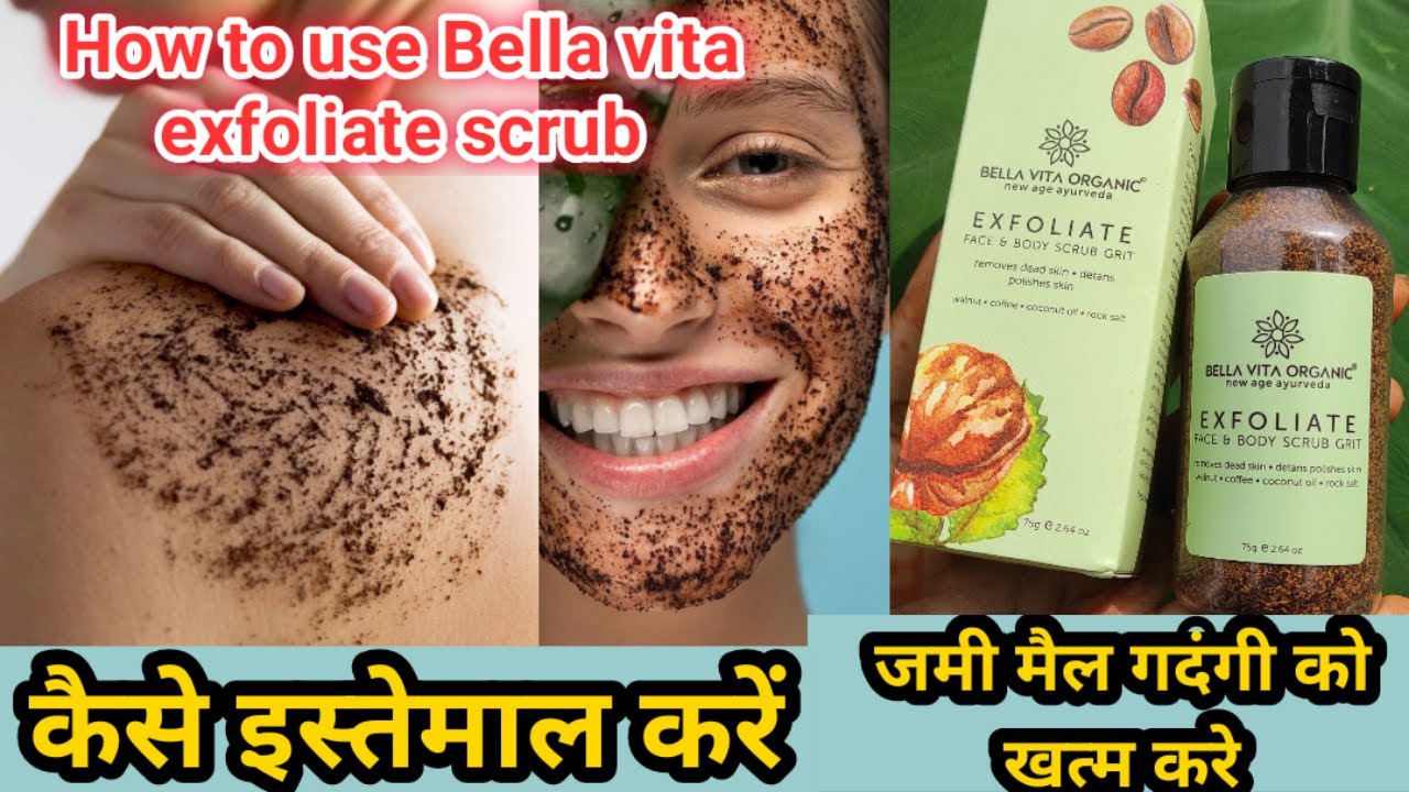 Exfoliate Face & Body Scrub Grit by Bella Vita OrganicAffordable