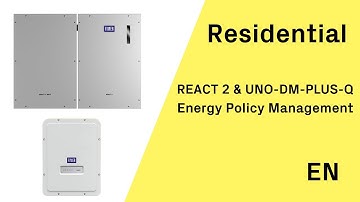 FIMER- REACT 2 and UNO-DM-PLUS-Q - Energy Policy Management - EN