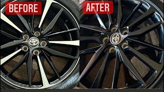 Using Gloss Black Vinyl Cutouts on my 2018-2020 Camry XSE wheels (install   Review)