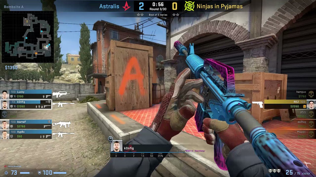 CS:GO POV Demo Astralis k0nfig (25/14) vs NIP (de_inferno)