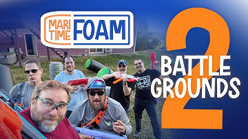Never to old to play Nerf in your backyard! Maritime Foam Battlegrounds 2!