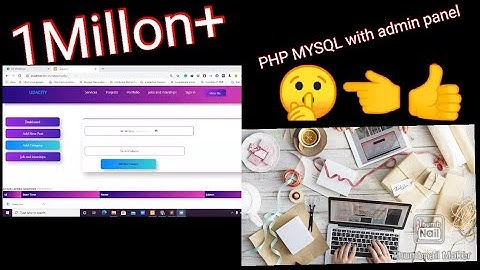 Just HTML CSS PHP MYSQL Complete Dynamic Web with Admin Panel