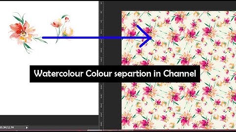 HOW TO CREATE WATERCOLOUR SEPRATION FOR ROTARY PRINT.STEP BY STEP  ( class-15) . #photoshoptutorial