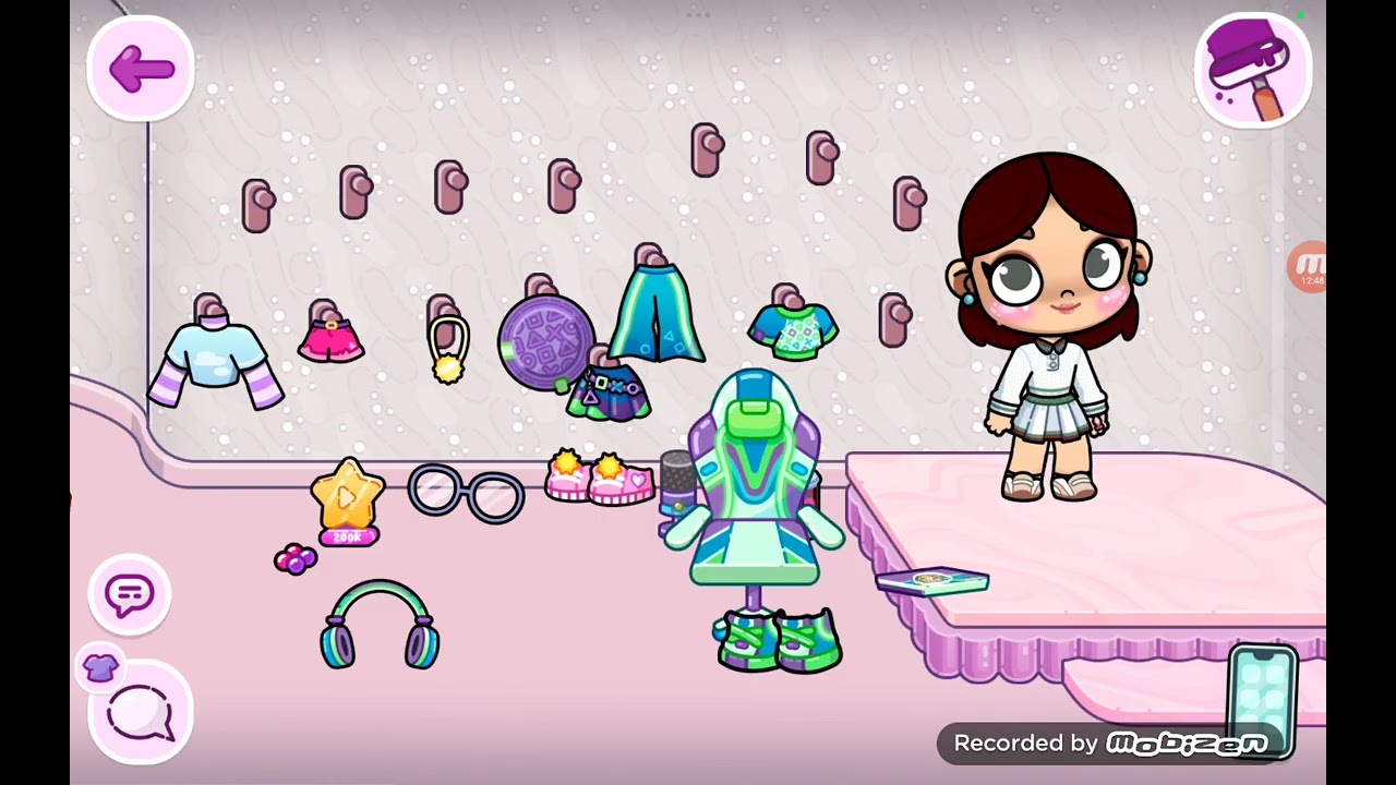 Parte dois . Abrindo os presentes no avatar worde