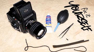MAMIYA M645: replacing light seals, fixing pinholes in shutter curtain and fixing mirror problem