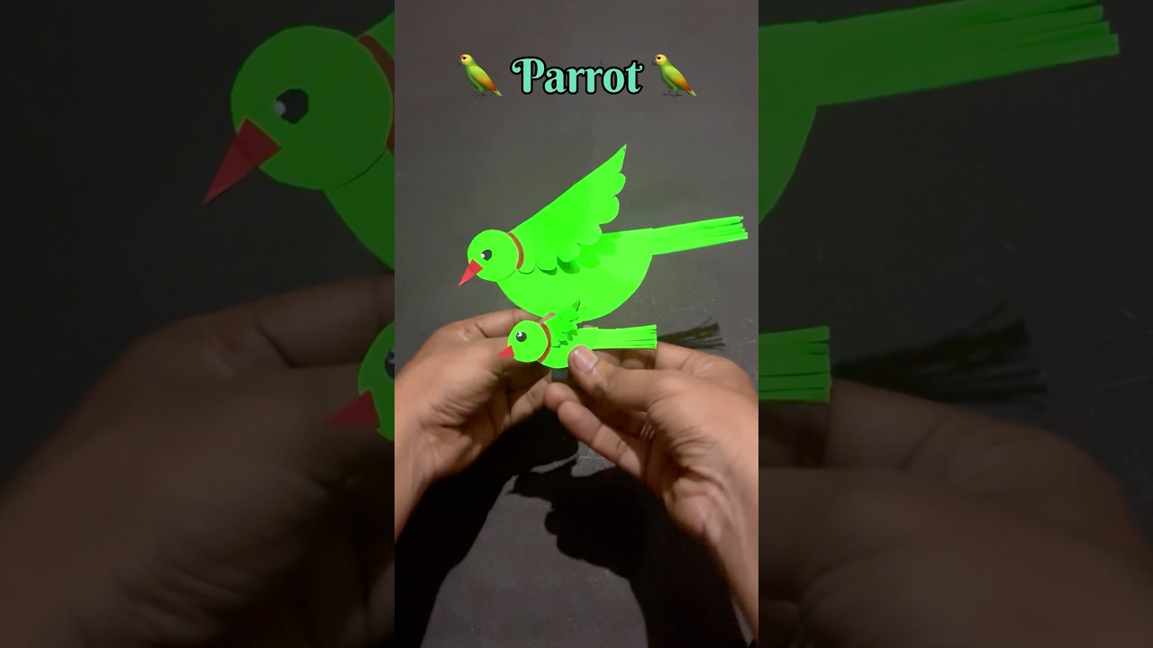 “How to Make a Parrot with Paper | Quick Craft”