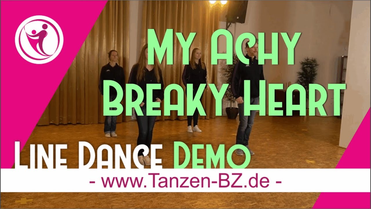 Beginner Line Dance 🤠 My Achy Breaky Heart 🤠 - Demo zum Mittanzen für Einsteiger 😍 