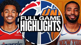Game Recap: Knicks 122, Wizards 103