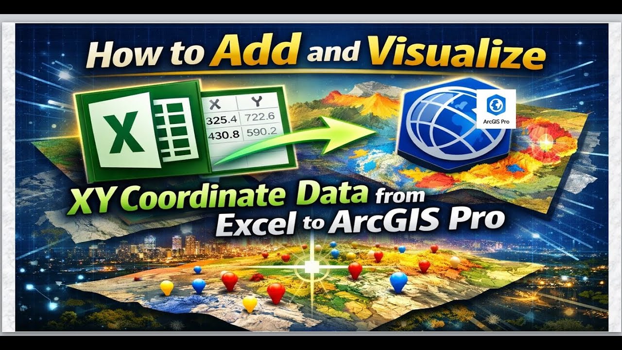 Как добавить и визуализировать данные с координатами XY из Excel в ArcGIS Pro