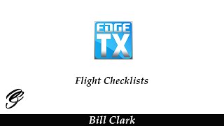 EdgeTX Flight Checklists