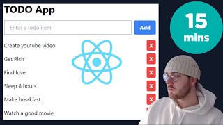 TODO App In 15 Minutes -  Code With Me - React.js, Tailwind CSS, Next.js, useState.