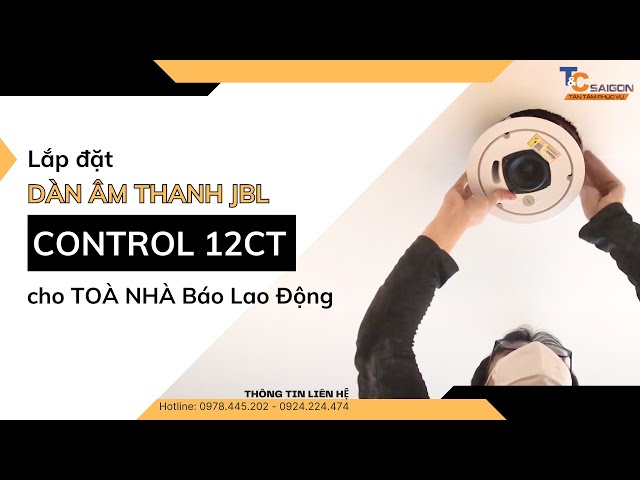 Loa Âm Trần JBL Control 12CT | Lắp Đặt Loa Âm Trần Văn Phòng Làm Việc | T&C Sài Gòn Audio