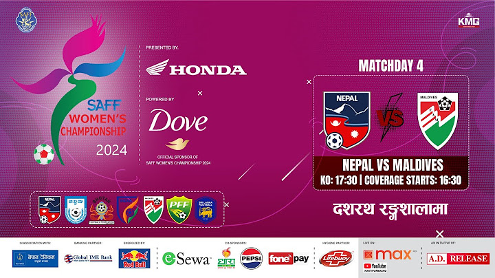 Nepal Vs Maldives | SAFF Women's Championship 2024 | Kartik 05 | Kantipur MAX HD LIVE