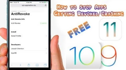 NEW How To STOP Apps Getting Revoked / Crashing (Ios 9/10/11)