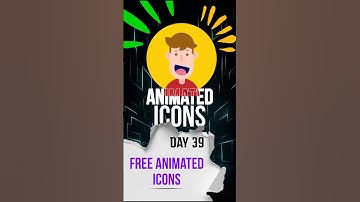 DAY 39/50 : Free Animated icons for video editing 🆓 #animatedicons #videoediting #editingpack #tech