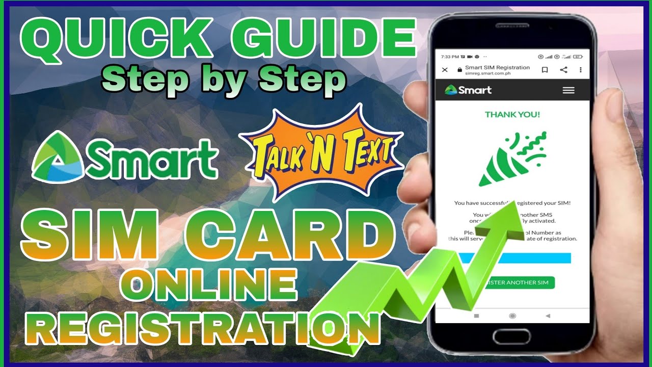 HOW TO REGISTER SMART AND TALK N TEXT TNT SIM CARD CARD REGISTRATION