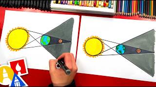how to draw a lunar eclipse diagram step by step drawing guide for kids
