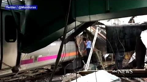 NJ Trainsit Train Crash | Video of Aftermath