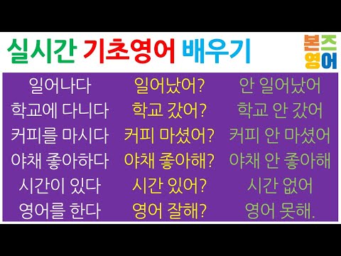   영어로 말하는 가장 쉬운 방법 Bones English