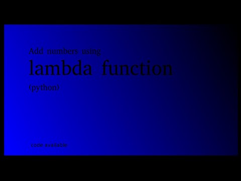 lambda function