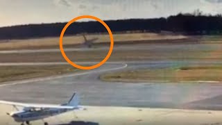 Cessna 172 bounced landing and nose-over