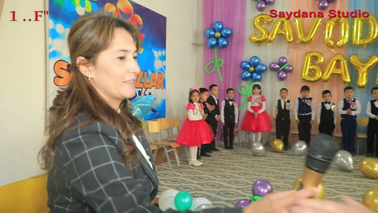 BERUNIY TUMANI 65 -MAKTABNING 1 F SINF O'QUVCHILARNING SAVODXONLIK BAYRAMI (SAYDANA STUDIO)971460051