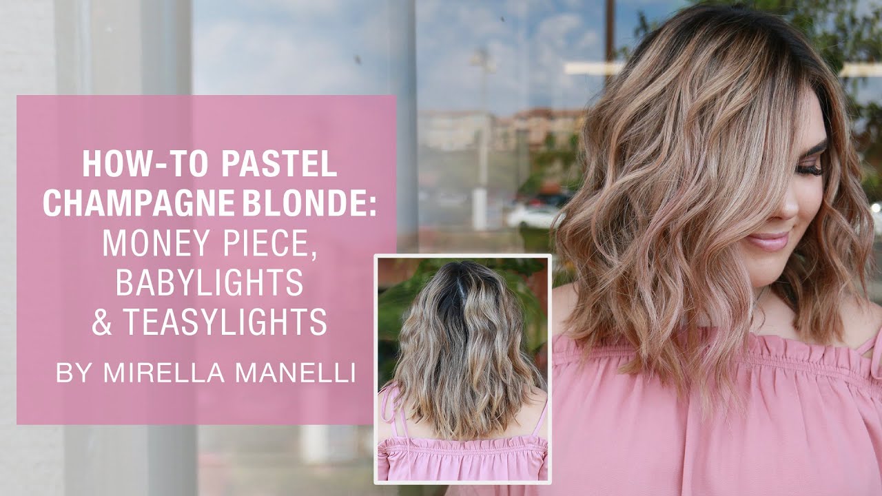 How To Pastel Champagne Blonde Money Piece Babylights