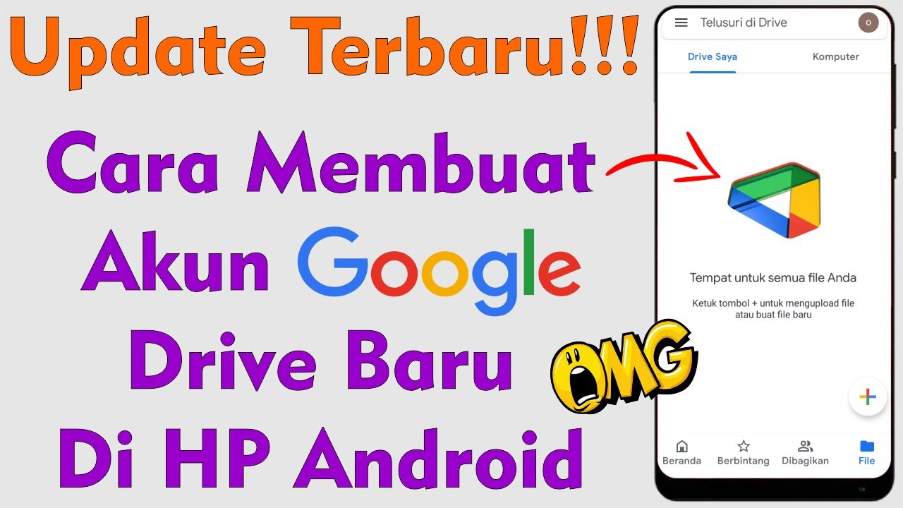 Cara membuat akun google drive baru youtube